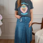 DAHLIA ΦΟΥΣΤΑ ΜΠΛΕ ΤΖΙΝ ΜIDI