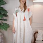 PALM ΦΟΡΕΜΑ MIDI ΡΙΓΕ ΜΕ ΚΕΝΤΗΜΑΤΑ ΜΠΕΖ